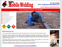 Tablet Screenshot of implexmobilewelding.co.uk